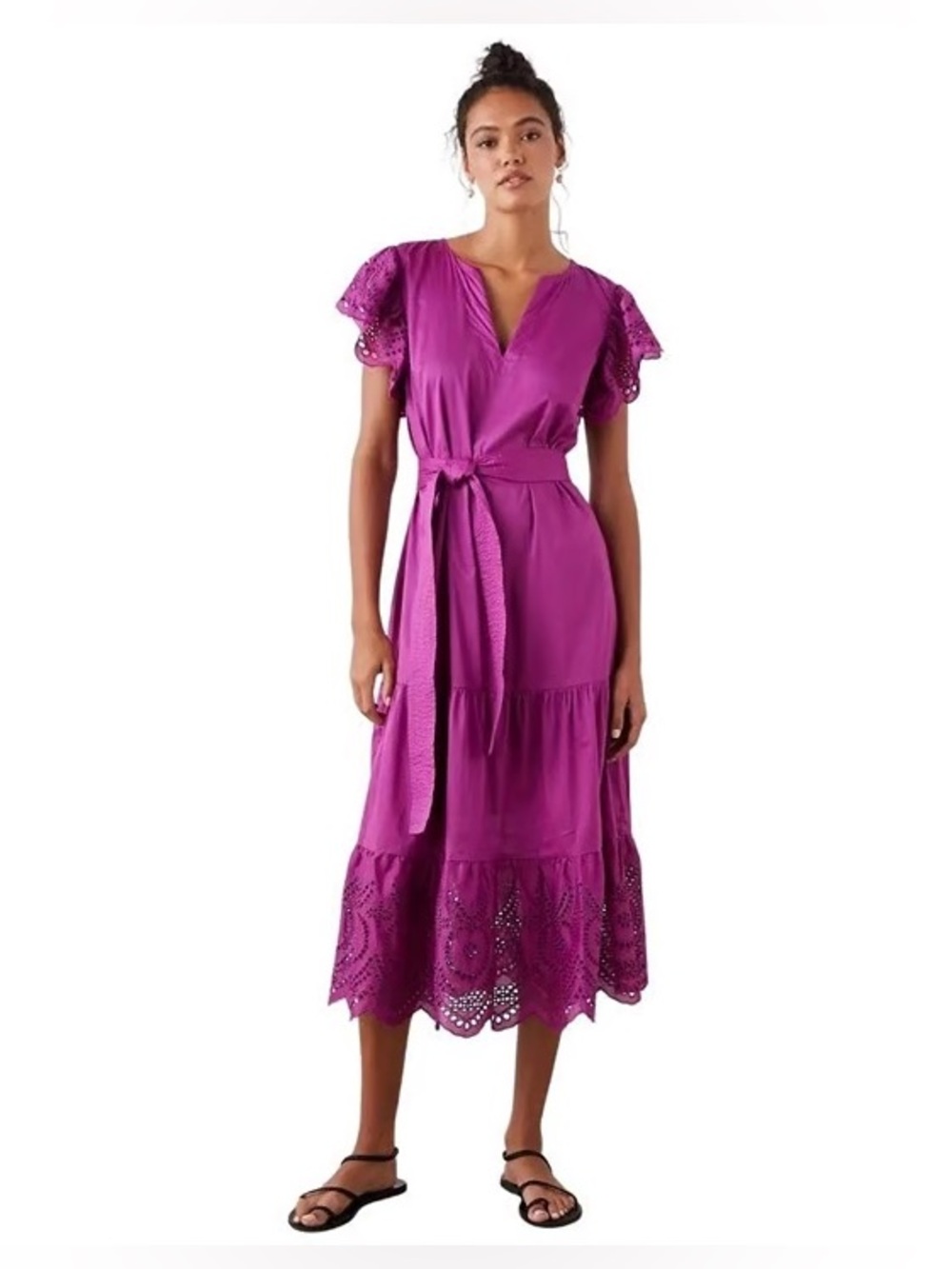 Rails Gia tiered eyelet dress